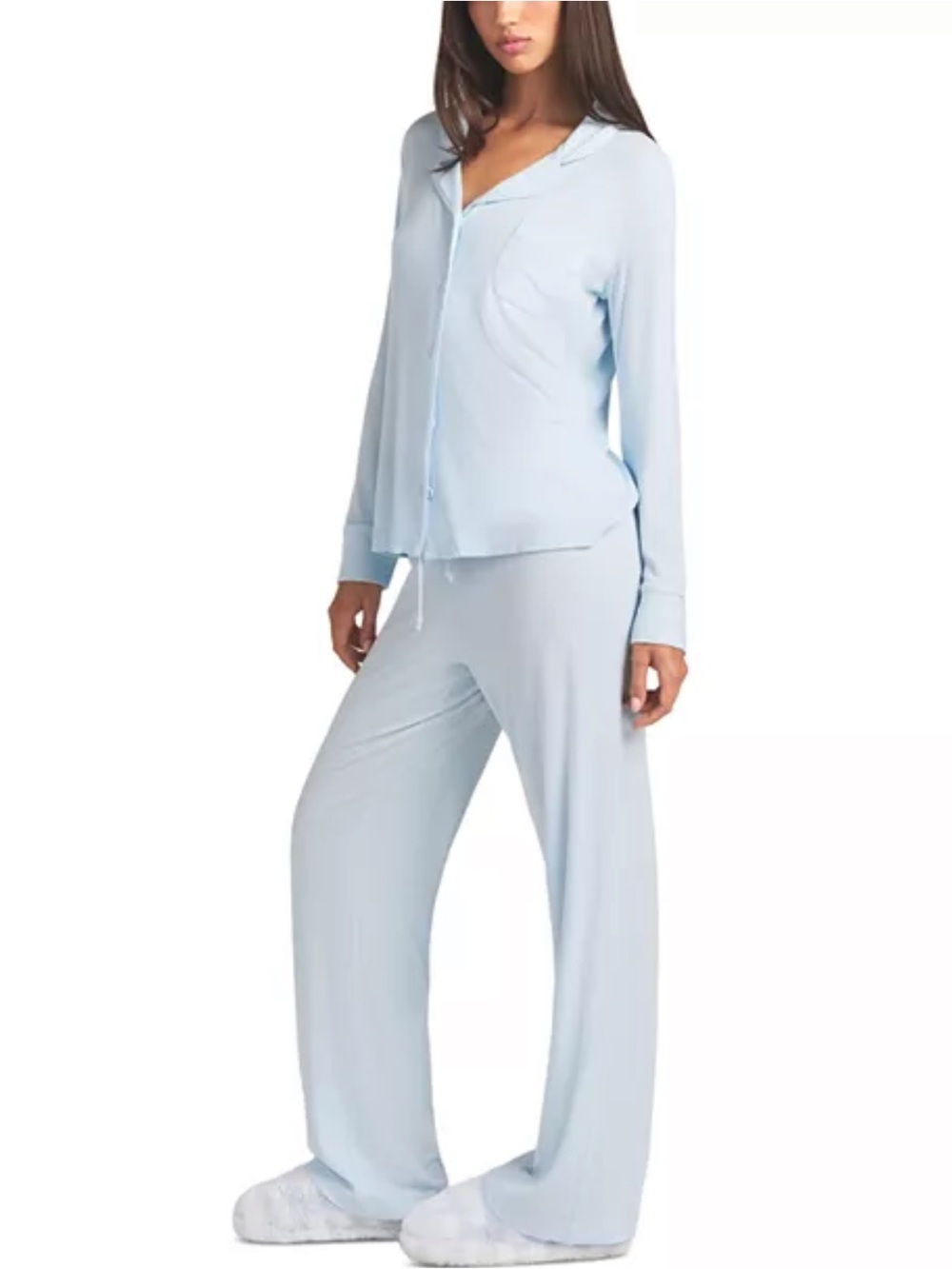 SKIMS SOFT LOUNGE SLEEP SET LIMITED EDITION: BABY BLUE MEDIUM - Picture 2 of 11